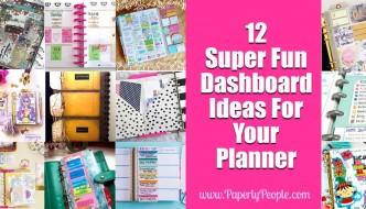 12 Super Fun Dashboard Ideas For Your Planner