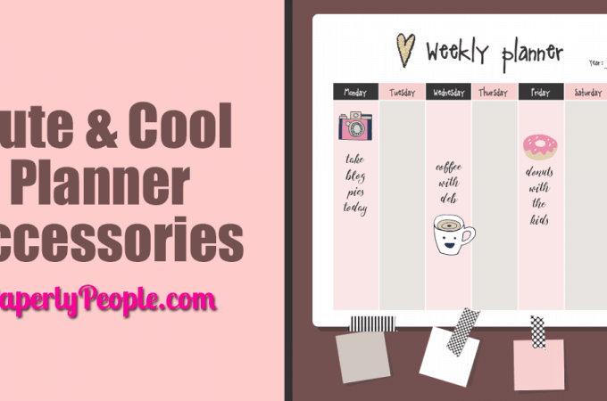 Cute and Cool Planner Accessories ... Planners can be so boring! But they don't have to be. There are so many cute ways to jazz them up and cool ways to keep your interest. Here are a few.
