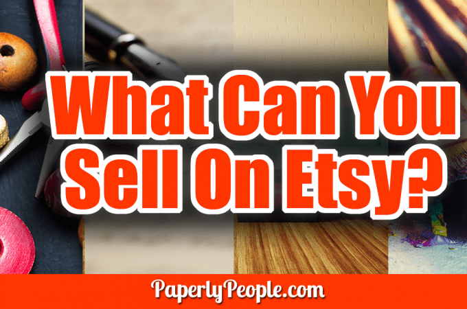 What Can You Sell On Etsy? - One question I hear a lot is "What can you sell on Etsy?" Etsy is a wee bit of a different sales platform, somewhere between the free-for-all that is Ebay and the more restrictive Amazon. Here are the four categories of things you can sell on Etsy.
