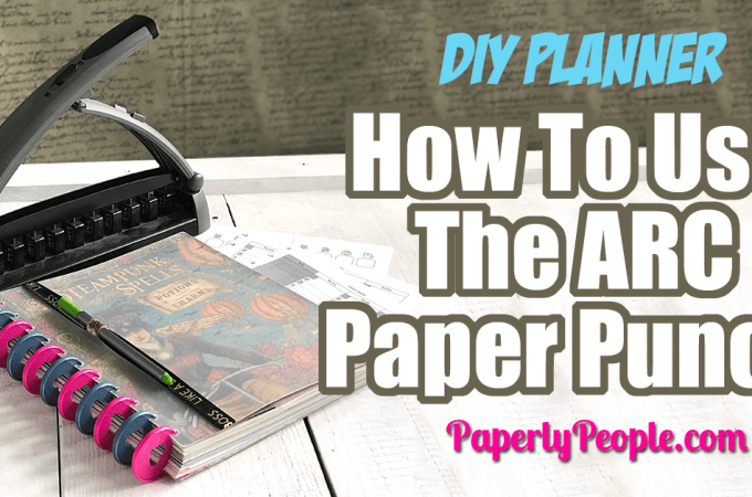 How To Use The ARC Paper Punch To Make A DIY Planner.... I won't lie to you, the ARC Paper Punch was the weirdest, most confusing part of the whole process when I was considering doing a disc bound planner. Here are my best tips and ideas for how to use the ARC Paper Punch!