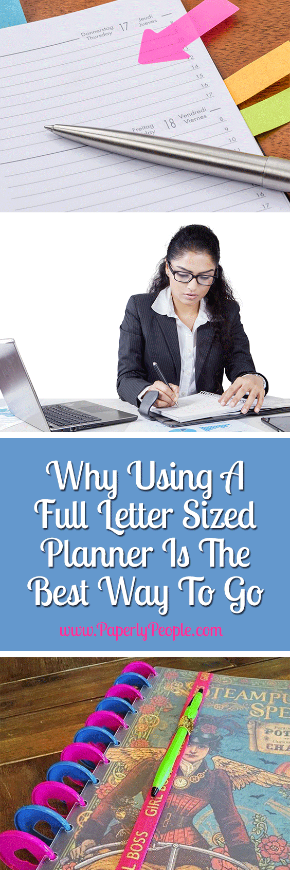 Why Using A Full Letter Sized Planner Is The Best Way To Go | ...But the bad part was that I was spending so much time tricking out my planner, that I was losing time actually WORKING in my planner. Are you kidding me? I am time challenged already and now my planner is killing more time?