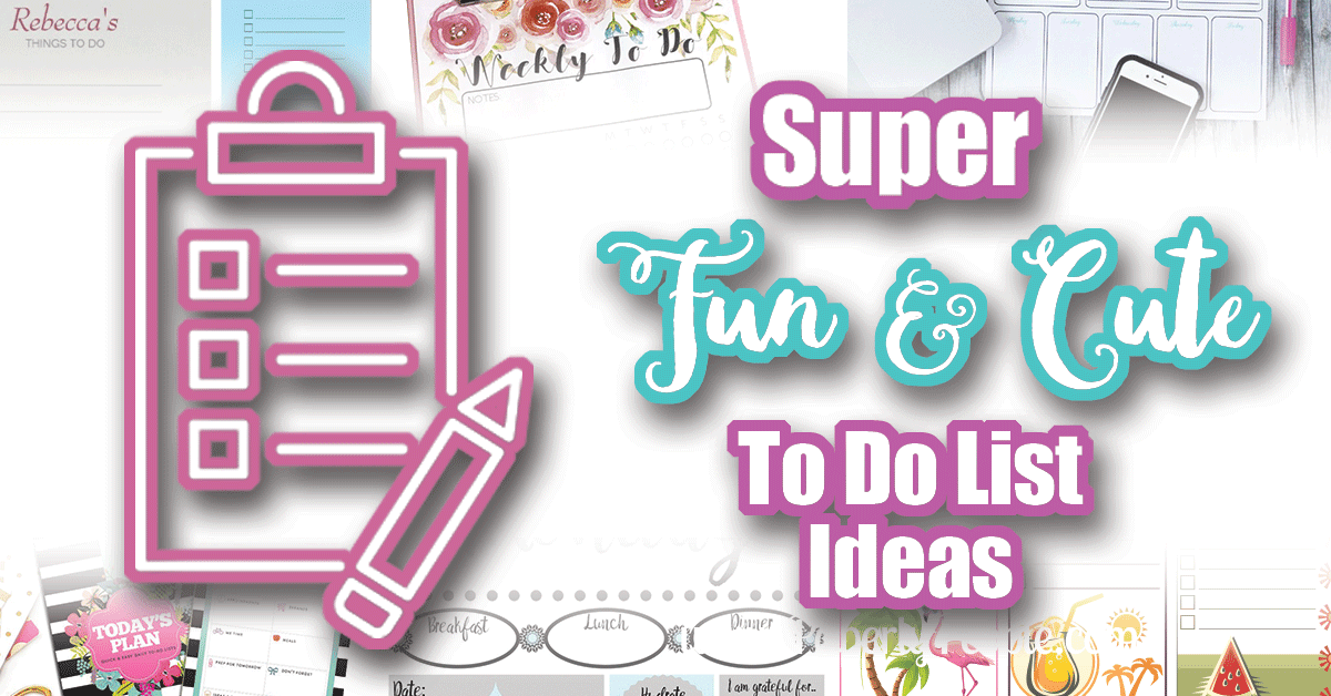 Super Fun and Cute To Do List Ideas - Paperly People