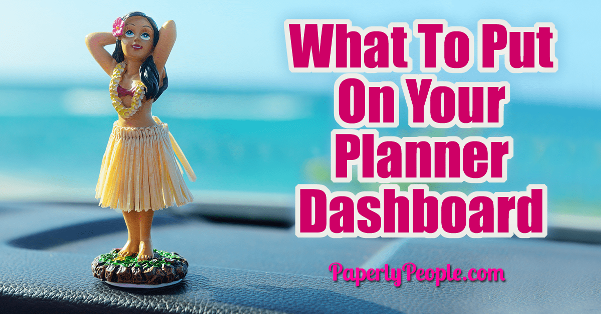What To Put On Your Planner Dashboard... I am a little obsessed with having the perfect planner dashboard, you know that page or two that is the "command center" for your planner!