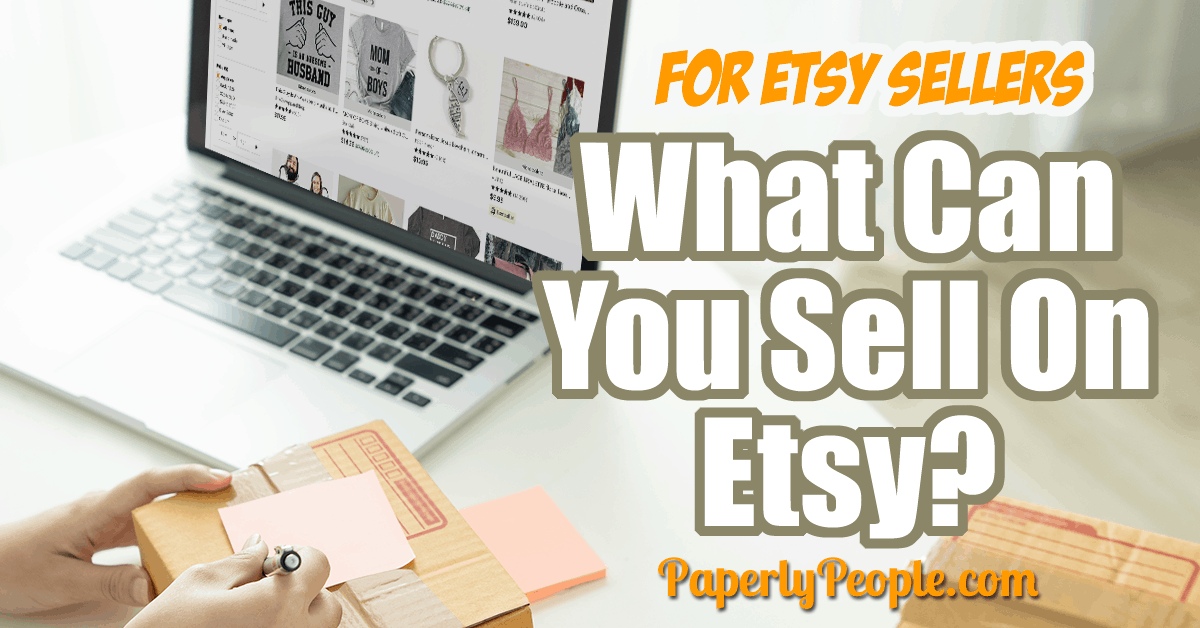What Can You Sell On Etsy? One question I hear a lot is "What can you sell on Etsy?" Etsy is a wee bit of a different sales platform, somewhere between the free-for-all that is Ebay and the more restrictive Amazon. Here are the four categories of things you can sell on Etsy. #etsyshop #etsyseller