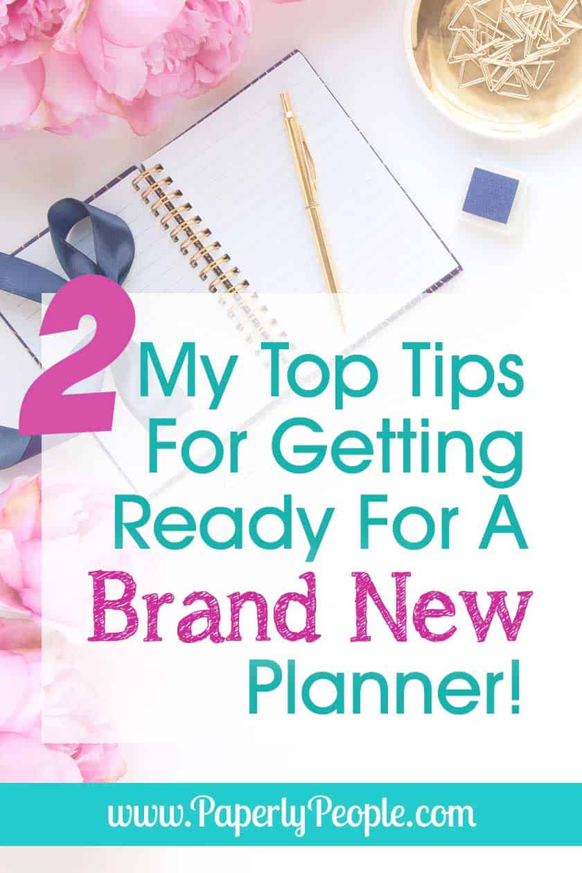 My 2 Best Tips For When You Are Getting Ready For A Brand New Planner... Tips and ideas for how to make your next planner your best planner! Getting an organization system in place is never easy but doing these two things first will make your new planner a success right out of the gate! #planner #plannernerd 