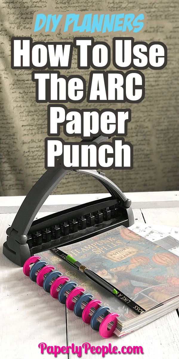 How To Use The ARC Paper Punch To Make A DIY Planner.... I won't lie to you, the ARC Paper Punch was the weirdest, most confusing part of the whole process when I was considering doing a disc bound planner. Here are my best tips and ideas for how to use the ARC Paper Punch!