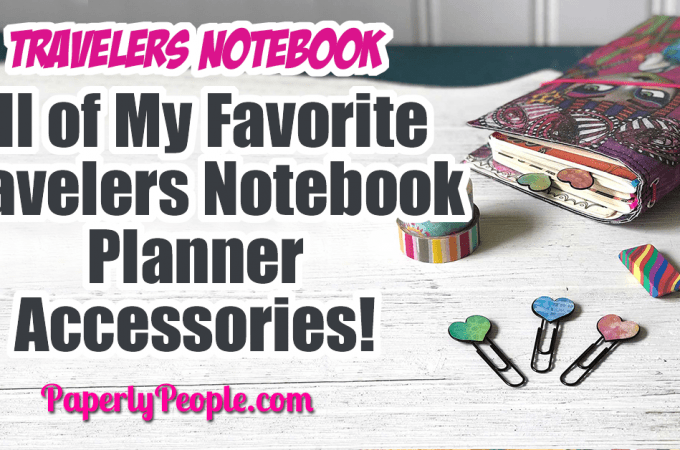All of My Favorite Travelers Notebook Planner Journal Accessories ... Here are my top tips and ideas for putting together your own DIY travelers journal. From inserts and covers to clips and washi tape, I show all my favorite accessories and let you know where to get them! #bujo #planner #travelersjournal