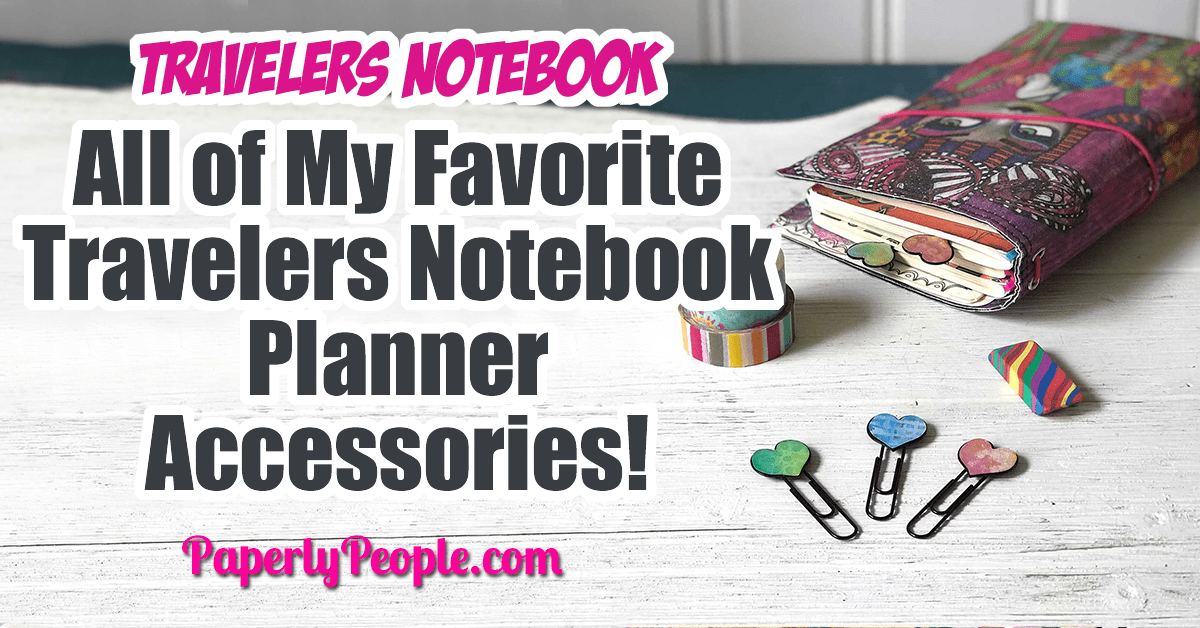 All of My Favorite Travelers Notebook Planner Journal Accessories ... Here are my top tips and ideas for putting together your own DIY travelers journal. From inserts and covers to clips and washi tape, I show all my favorite accessories and let you know where to get them! #bujo #planner #travelersjournal