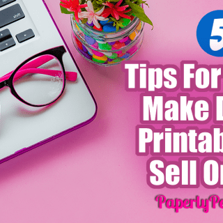 5 Tips For How To Make Digital Printables To Sell On Etsy... If you are wondering how to make digital products to sell on Etsy, here are my best tips and ideas! Whether you are making art, planner, templates or any other kind of product, knowing the how to and marketing why behind it is important!
