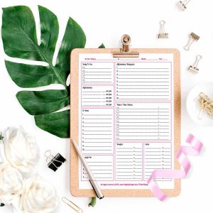 Printable Planner Calendar System For Staples ARC System or 3 Ring Binder