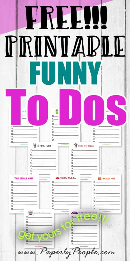 10 Funny To-do List Names & Free Printables!