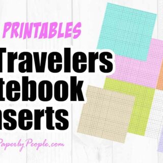 Brighten Your Notes: Colorful Grid Inserts for Travelers Notebooks