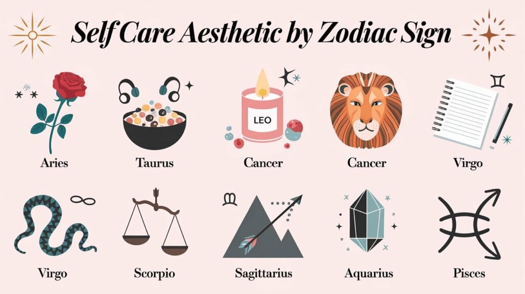 Self Care Aesthetic By Zodiac Sign
