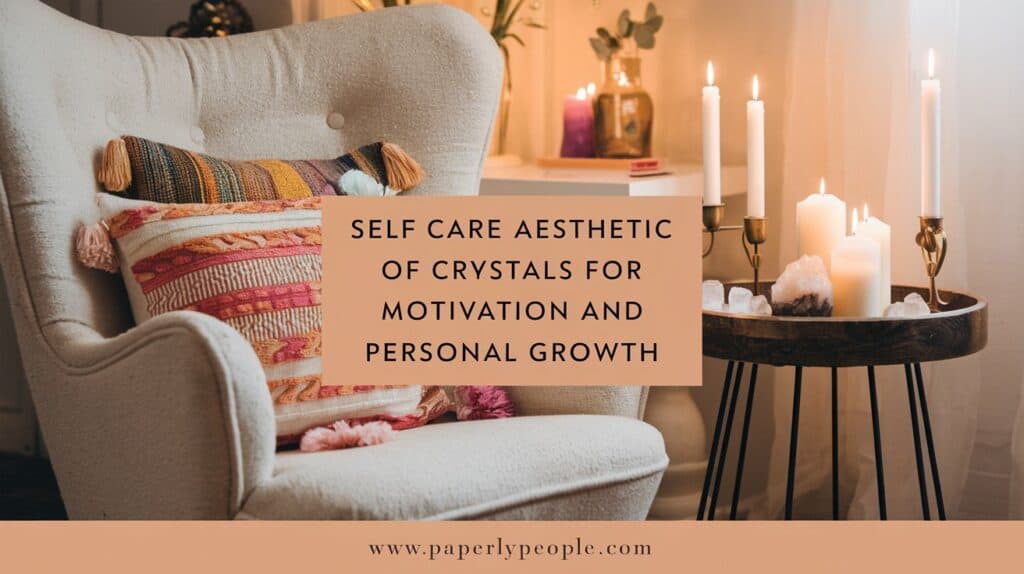 Self Care Aesthetic of Crystals For Motivation and Personal Growth