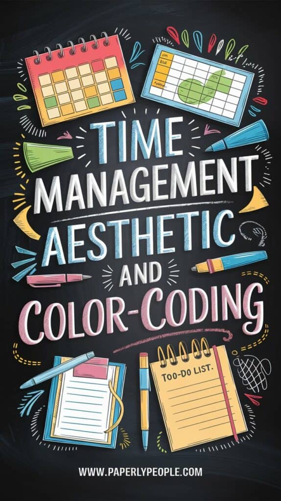 Time Management Aesthetic and Color-Coding