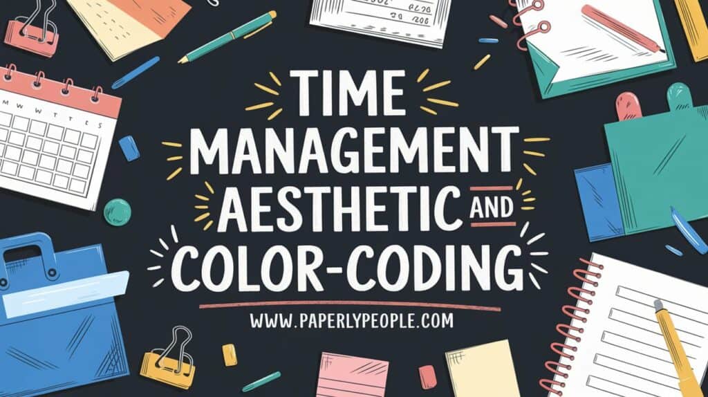 Time Management Aesthetic and Color-Coding