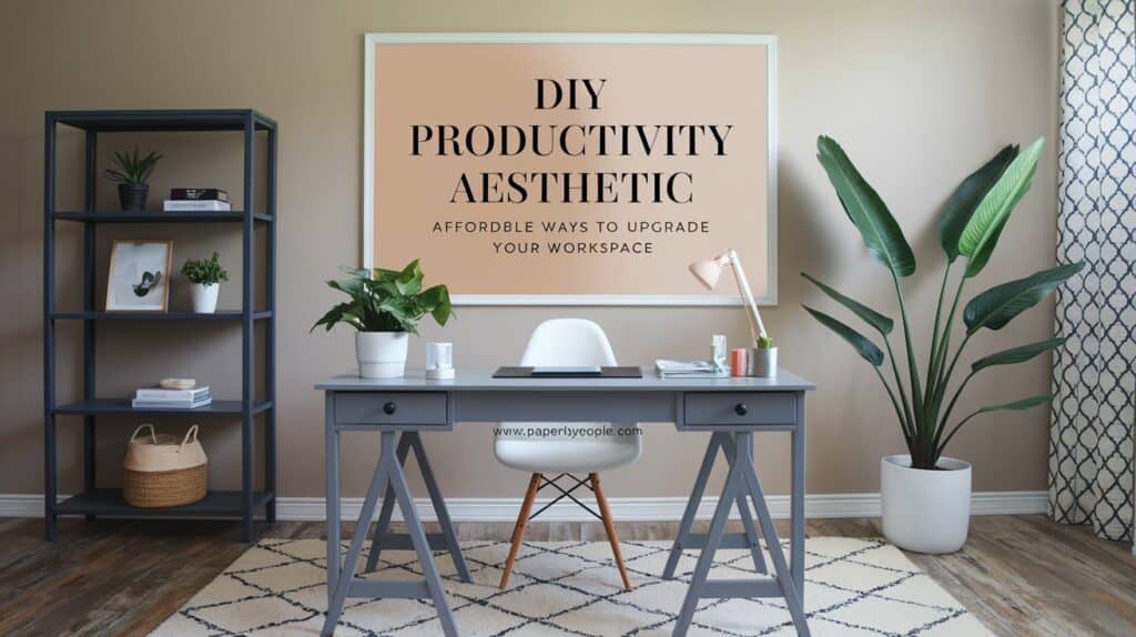 Affordable Ways to Upgrade Your Workspace - DIY Productivity Aesthetic