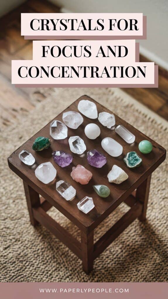 Crystals for Focus and Concentration: Boost Your Productivity Naturally